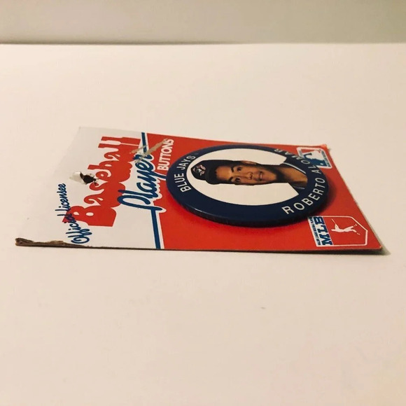 Vtg Roberto Alomar Baseball Player Button Toronto  Blue Jays - Picture 12 of 13